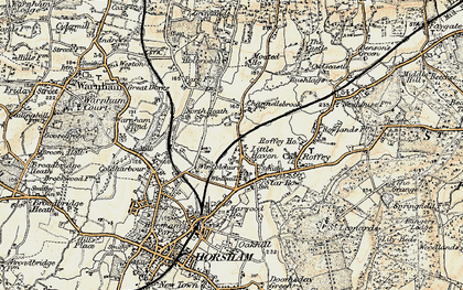 Old map of Little Haven in 1898