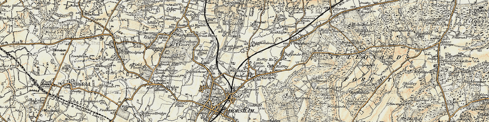 Old map of Little Haven in 1898