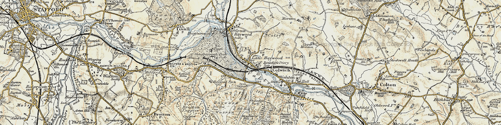 Old map of Abraham's Valley in 1902