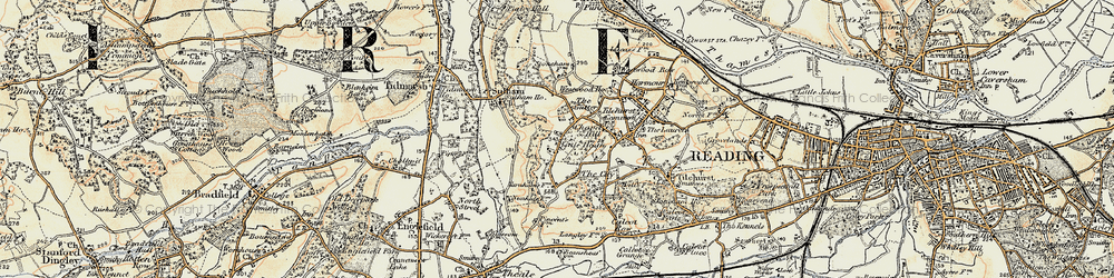 Old map of Little Heath in 1897-1900