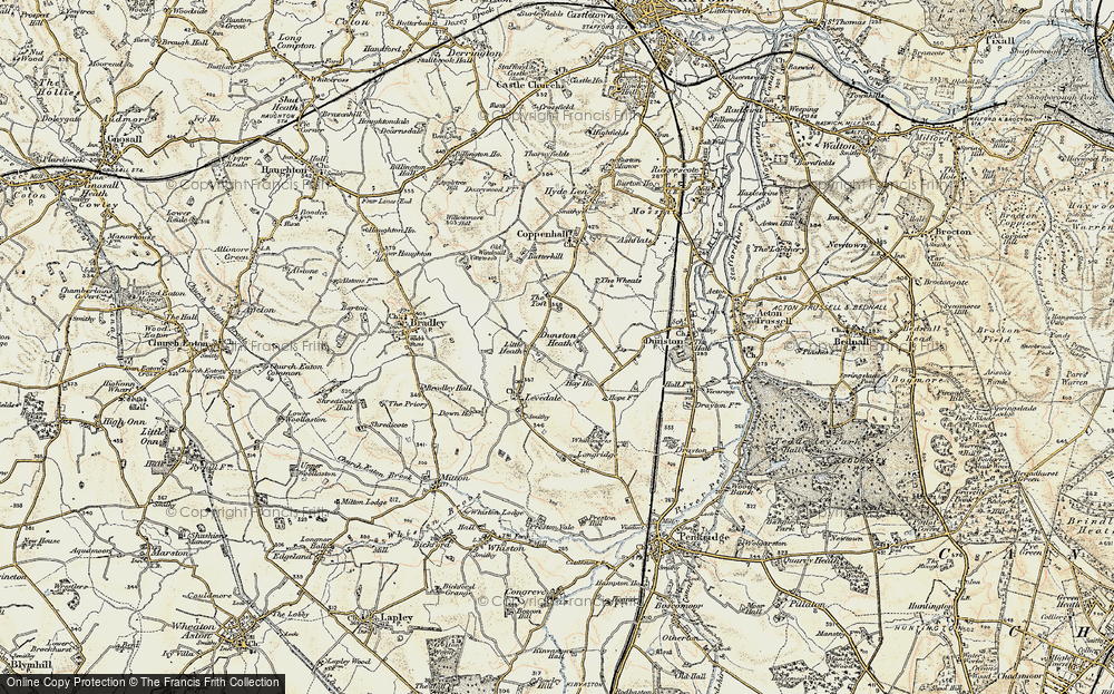Old Map of Little Heath, 1902 in 1902