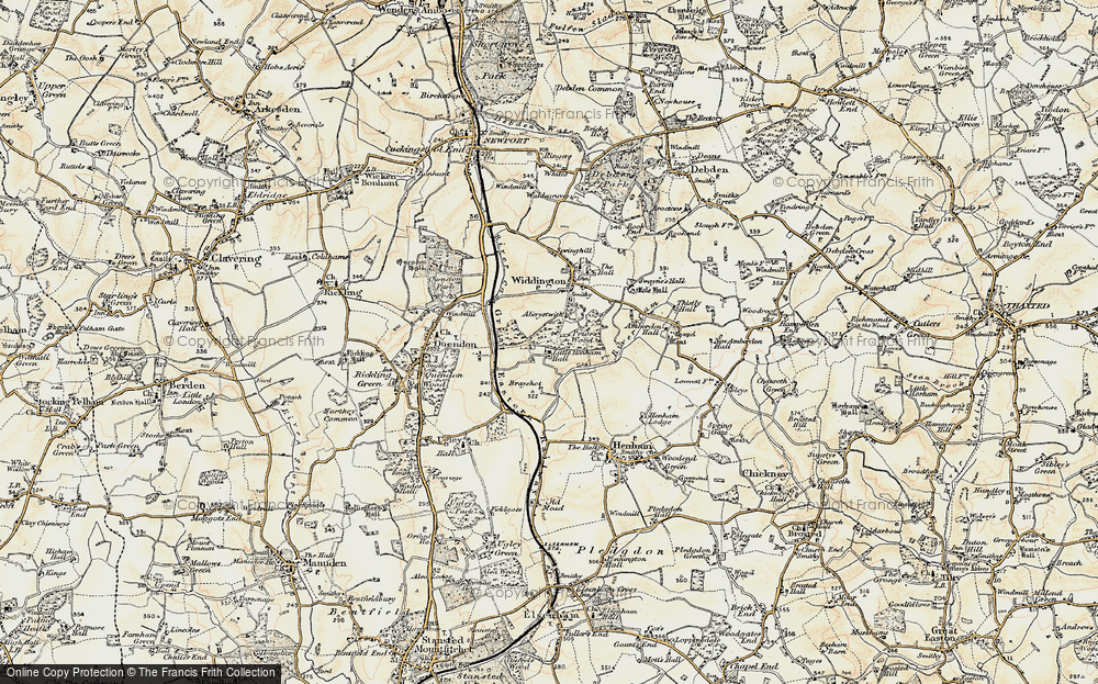Old Map of Little Henham, 1898-1899 in 1898-1899