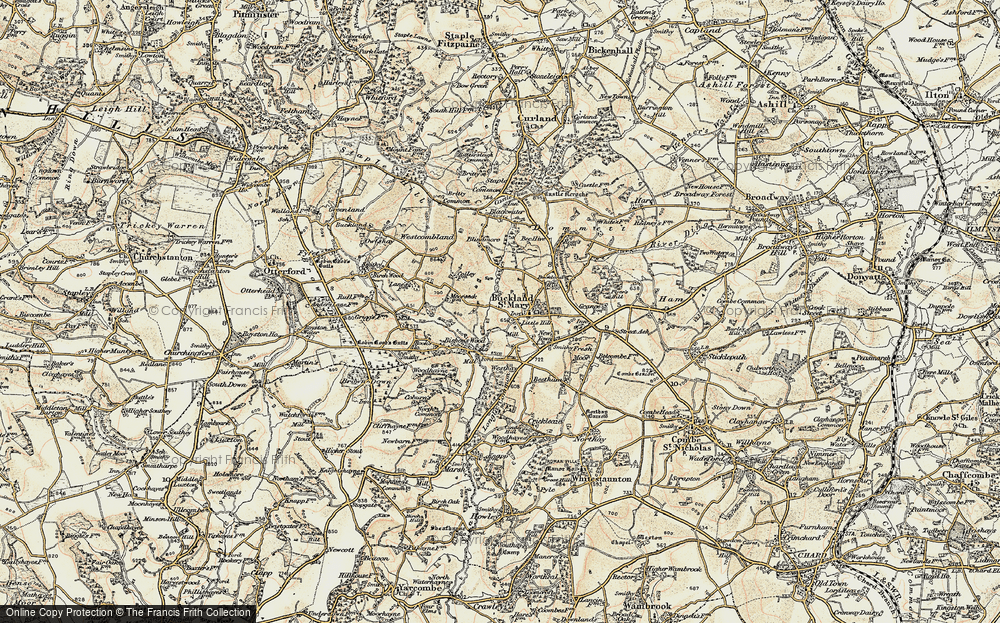 Old Map of Little Hill, 1898-1900 in 1898-1900