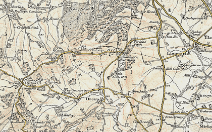 Old map of Little Hill in 1900