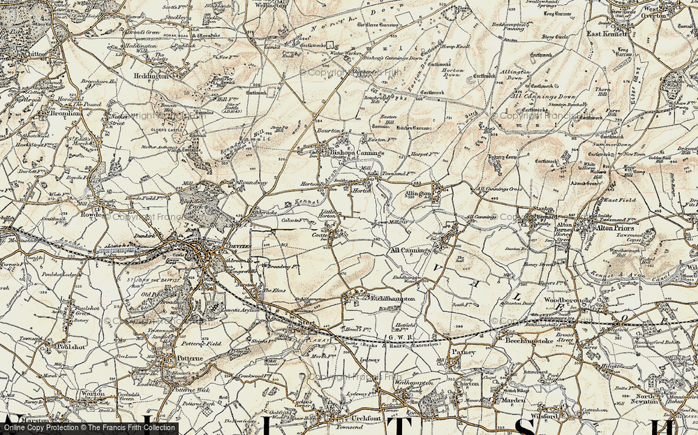 Old Map of Little Horton, 1898-1899 in 1898-1899