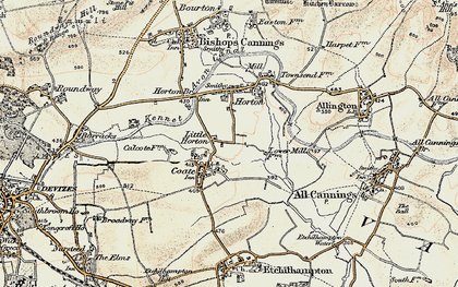 Old map of Little Horton in 1898-1899