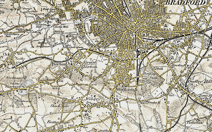 Old map of Little Horton in 1903