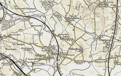 Old map of Little Houghton in 1903
