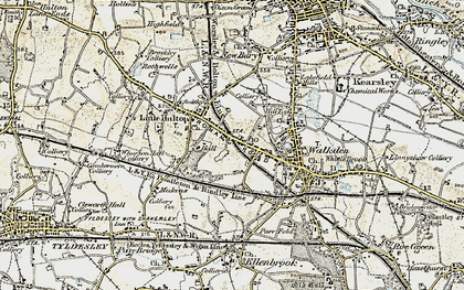 Old map of Little Hulton in 1903