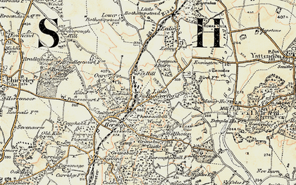 Old map of Little Hungerford in 1897-1900