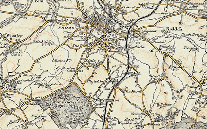 Old map of Little Keyford in 1898-1899