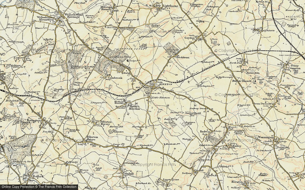 Old Map of Little Kineton, 1898-1901 in 1898-1901