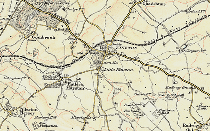 Old map of Little Kineton in 1898-1901