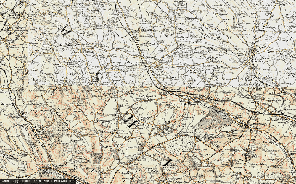 Old Map of Little Kingshill, 1897-1898 in 1897-1898