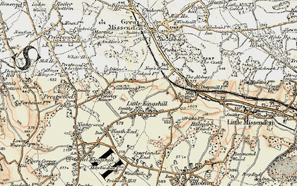 Old map of Little Kingshill in 1897-1898