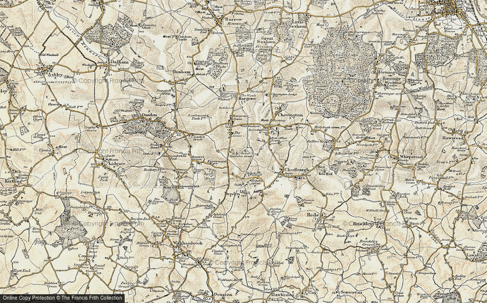 Old Map of Little Knowles Green, 1899-1901 in 1899-1901