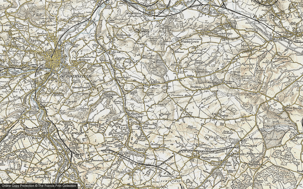 Old Map of Little Lepton, 1903 in 1903