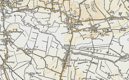 Old map of Wet Moor in 1898-1900