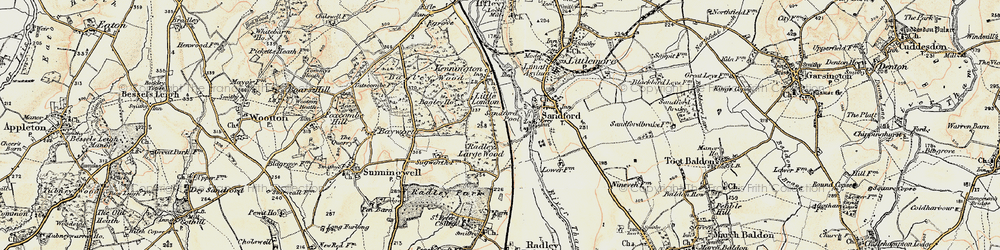 Old map of Little London in 1897-1899