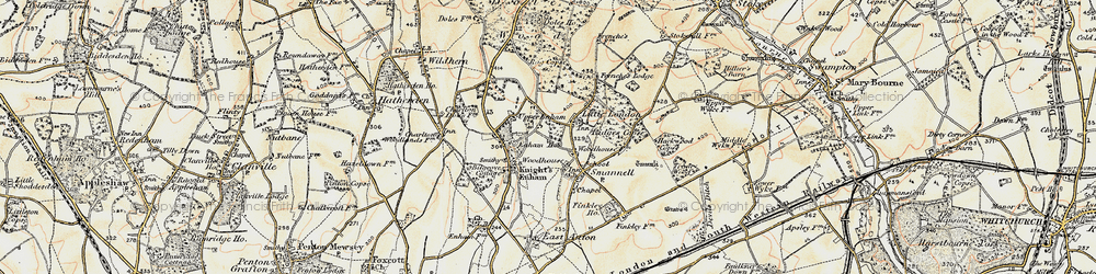 Old map of Little London in 1897-1900