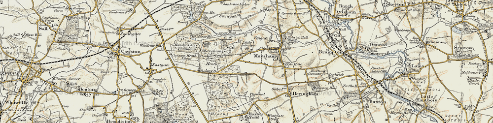 Old map of Little London in 1901-1902