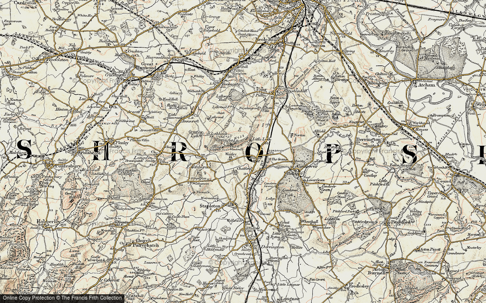 Old Map of Little Lyth, 1902 in 1902