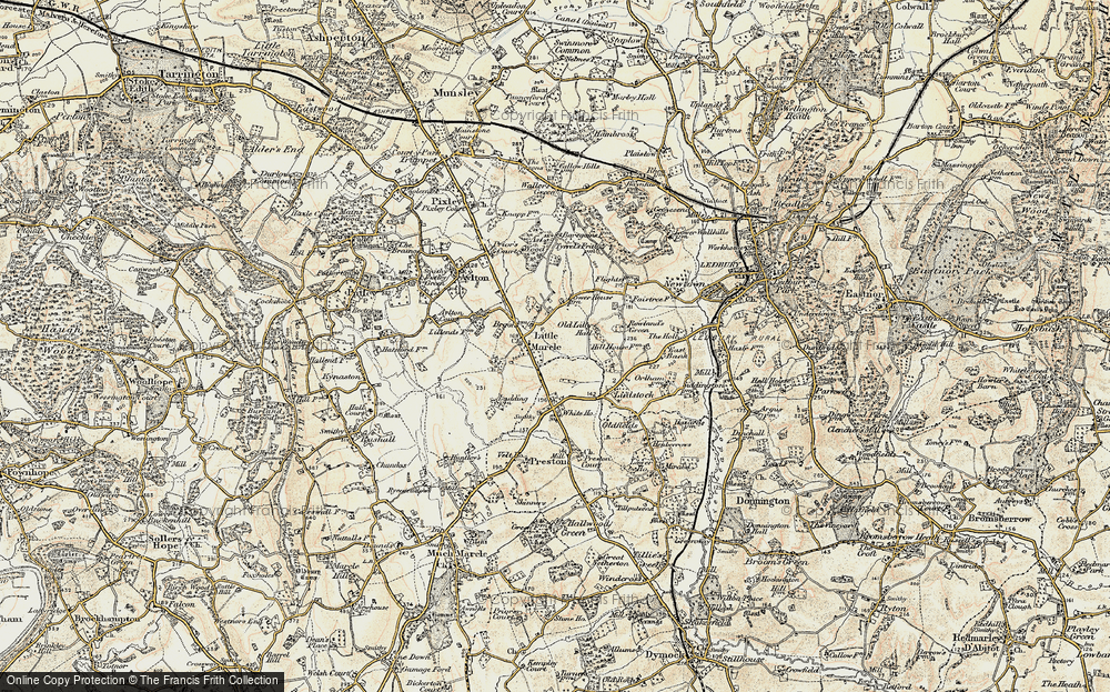 Old Map of Little Marcle, 1899-1901 in 1899-1901