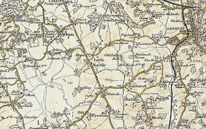 Old map of Little Marcle in 1899-1901