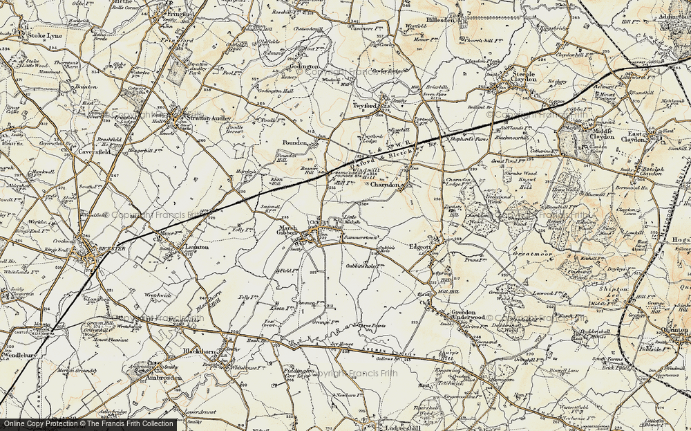 Old Map of Little Marsh, 1898-1899 in 1898-1899