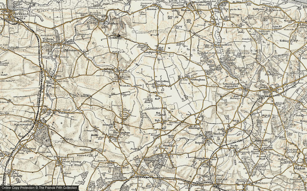 Old Map of Little Marsh, 1901-1902 in 1901-1902