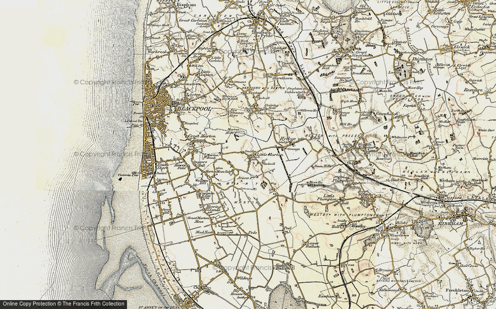 Old Map of Little Marton, 1903-1904 in 1903-1904