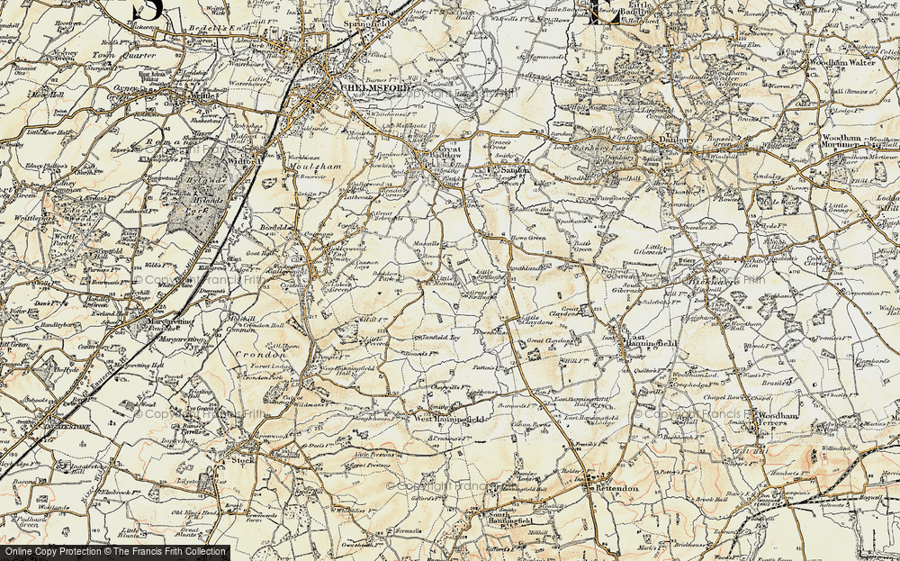 Old Map of Little Mascalls, 1898 in 1898