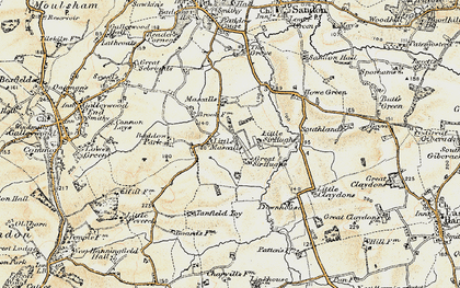 Old map of Little Mascalls in 1898