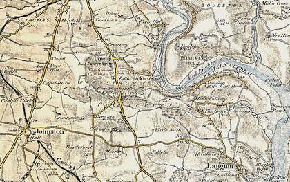 Old map of Black Hill in 1901-1912