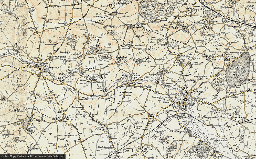 Old Map of Little Minster, 1898-1899 in 1898-1899