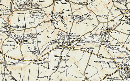 Old map of Little Minster in 1898-1899