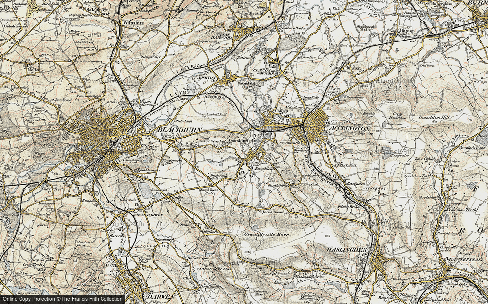 Old Map of Little Moor End, 1903 in 1903