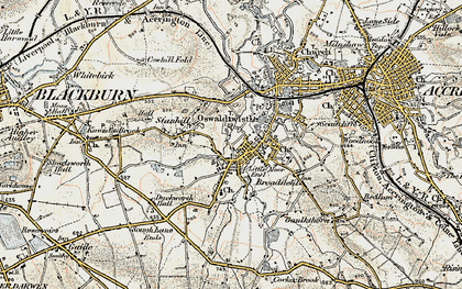 Old map of Little Moor End in 1903
