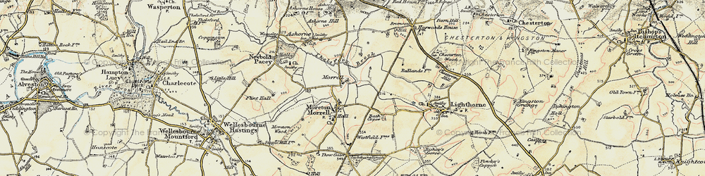 Old map of Bromson Hall in 1898-1902