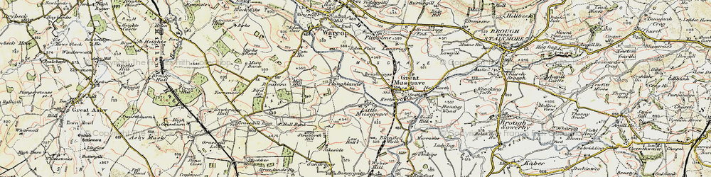 Old map of Little Musgrave in 1903-1904