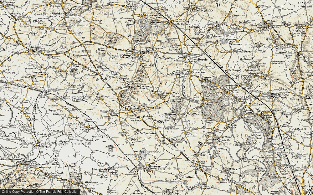 Old Map of Little Ness, 1902 in 1902