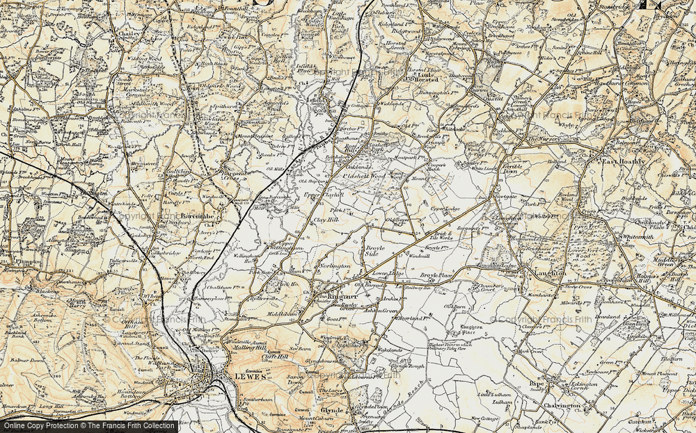 Old Map of Little Norlington, 1898 in 1898