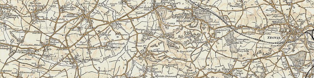 Old map of Little Norton in 1898-1900