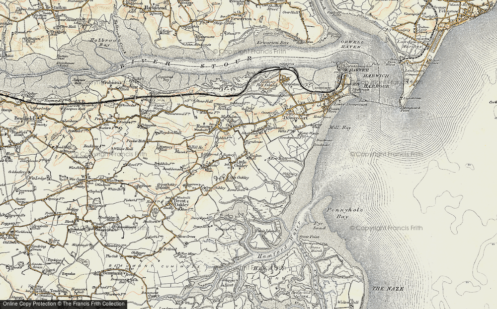 Old Map of Little Oakley, 1898-1899 in 1898-1899