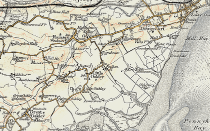 Old map of Little Oakley in 1898-1899