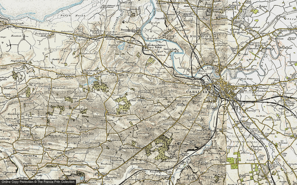 Old Map of Little Orton, 1901-1904 in 1901-1904