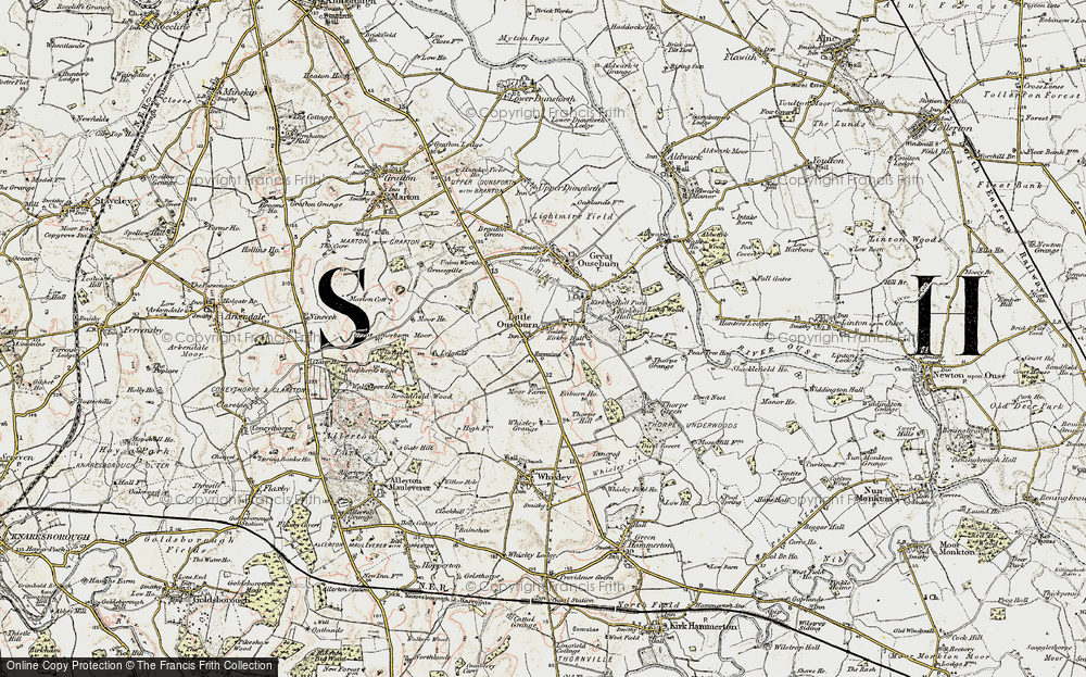 Old Map of Little Ouseburn, 1903-1904 in 1903-1904
