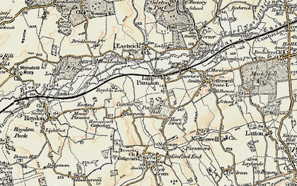 Old map of Little Parndon in 1898