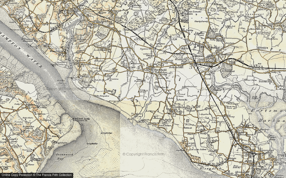 Old Map of Little Posbrook, 1897-1899 in 1897-1899