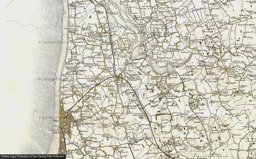 Old Map of Little Poulton, 1903-1904 in 1903-1904